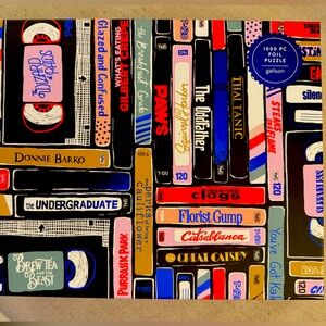 Galison Classic Rewind 1000 Piece Foil Puzzle. Opened.